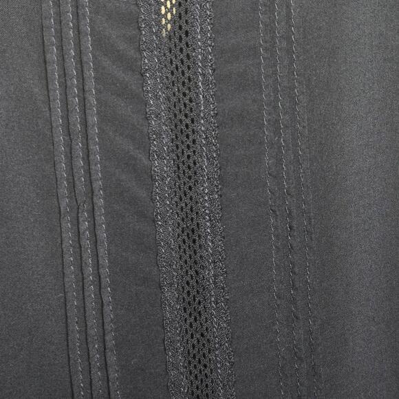 GAP Navy Blue Sleeveless Top with Lace Detailing Keyhole Button Closure Size S - Picture 3 of 6